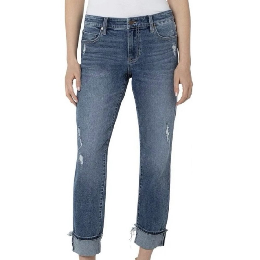 NWT  Liverpool The Girlfriend Jeans  in Anston Blue  size 6